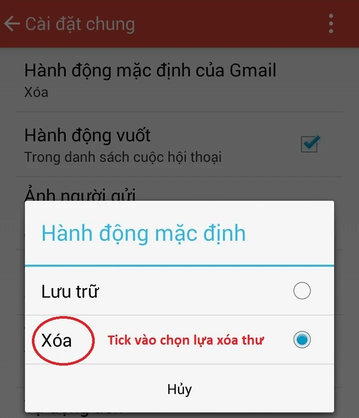 Cách xóa thư Gmail bằng thao tác “vuốt” đơn giản ảnh 4 Cách xóa thư Gmail bằng thao tác “vuốt” đơn giản ảnh 4